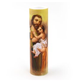 LED Candle: St. Joseph