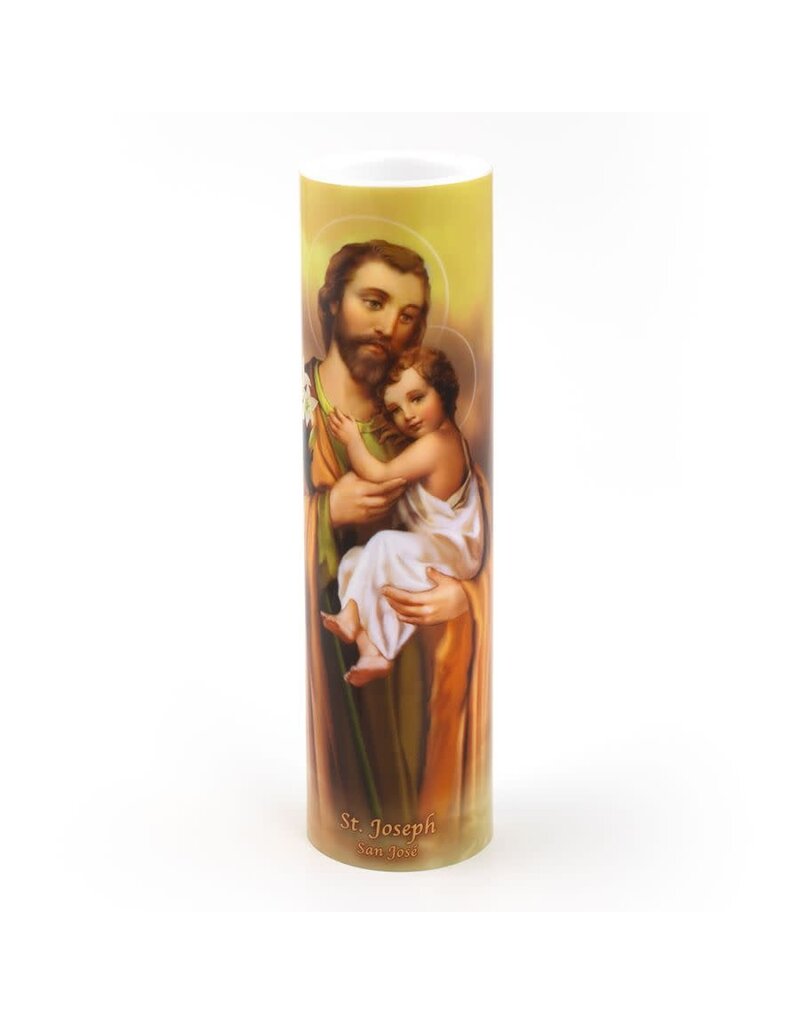 LED Candle: St. Joseph