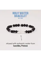 Holy Water Bracelet Holy Water Lava Rock Bracelet in Silver