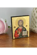 Jesus Christ of Kazan Pantocrator Silk Screen Icon Magnet