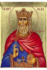 Saint Olaf of Norway Silk Screen Icon Magnet