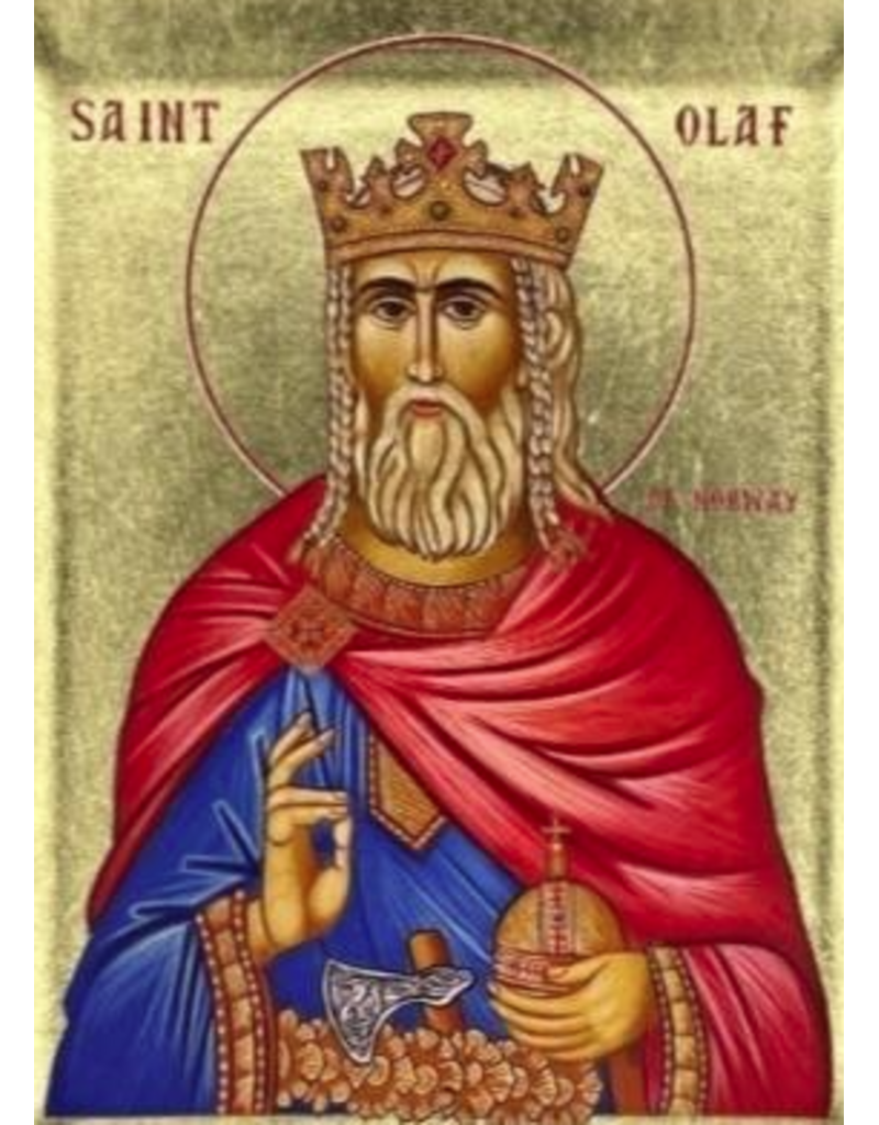 Saint Olaf of Norway Silk Screen Icon Magnet