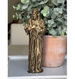 Be Still Prayer Space 3D Printed Good Shepherd Jesus and Lamb, 10" White | Be Still Prayer Space