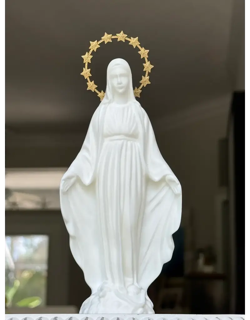 Be Still Prayer Space 3D Printed Immaculate Mary Statue, 10" | Be Still Prayer Space