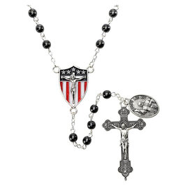 Creed Pope Leo XIV Hematite Rosary