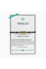 My Saint My Hero Miracles - Words of Wisdom Bracelets - Gold