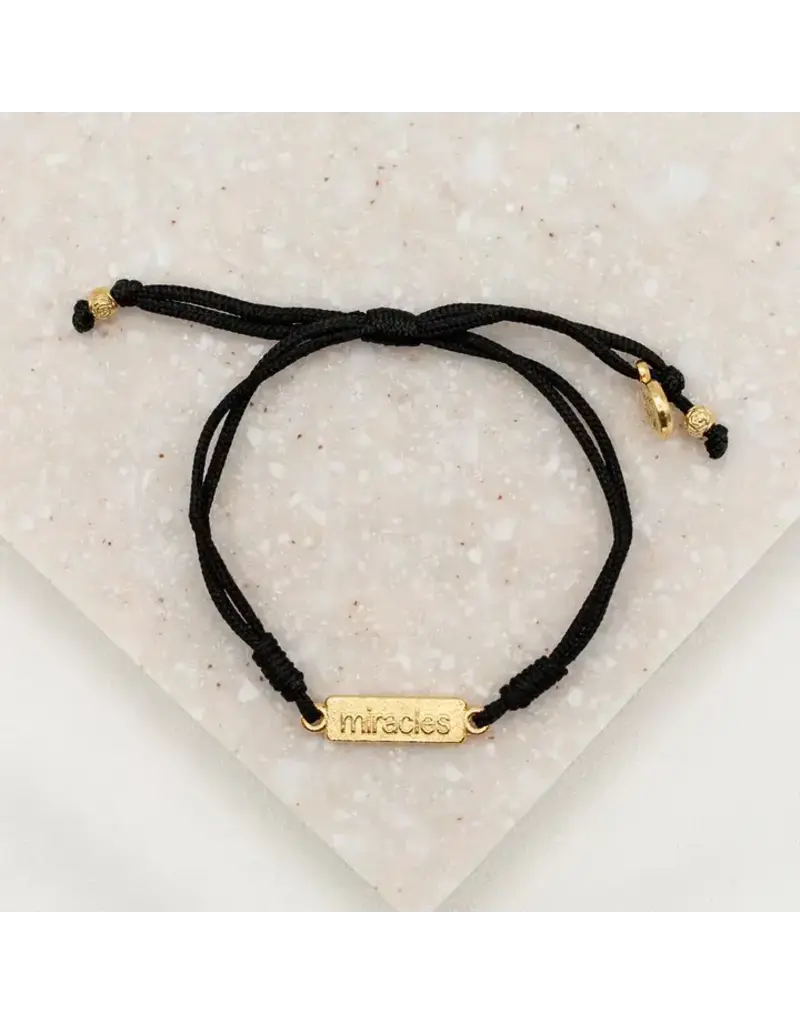 My Saint My Hero Miracles - Words of Wisdom Bracelets - Gold