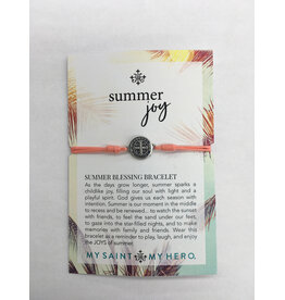 My Saint My Hero Summer Joy Bracelet - Peach/ Silver