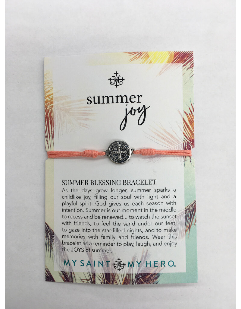 My Saint My Hero Summer Joy Bracelet - Peach/ Silver