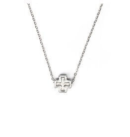 My Saint My Hero Faith Petite Necklace - Silver