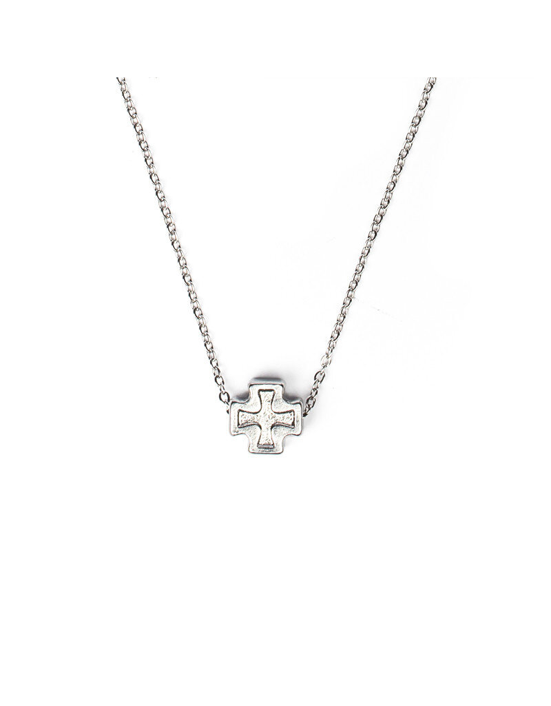 My Saint My Hero Faith Petite Necklace - Silver