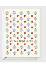Altar + Home Jesus, I Trust in You - petite notecard