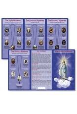 Ambrosiana How to Pray The Rosary Trifold Card