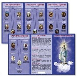 Ambrosiana How to Pray The Rosary Trifold Card