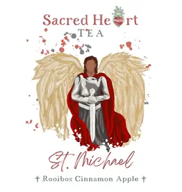 Saint Michael the Archangel – Apple Cinnamon Rooibos Caffeine-Free Herbal Blend Loose-Leaf Tea | 2oz. Bag