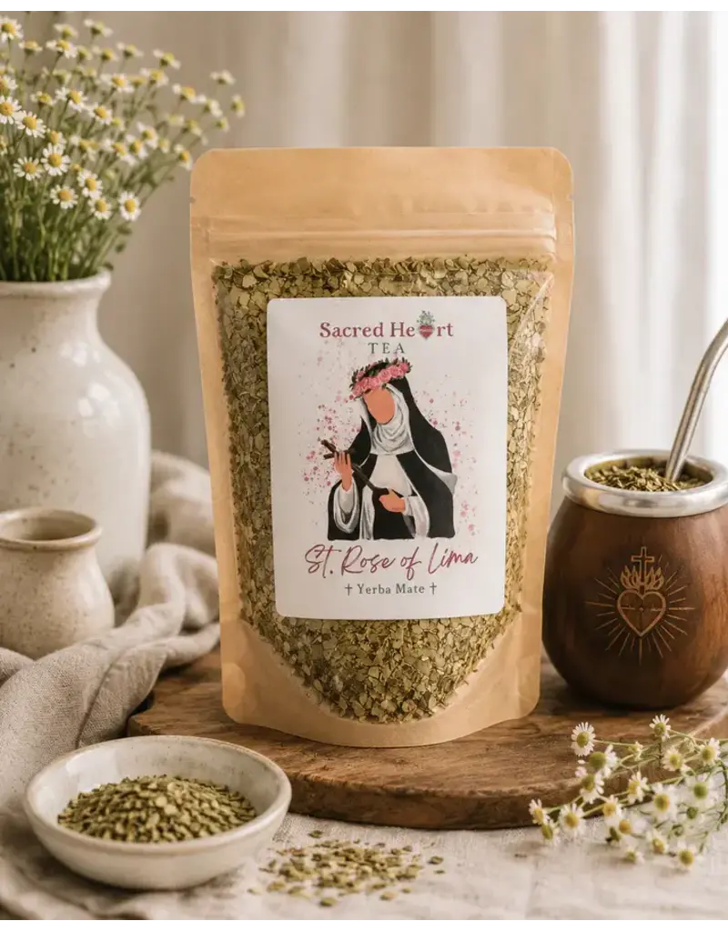 Saint Rose of Lima – Yerba Mate Citrus Bright & Energizing Blend Loose-Leaf Tea | 2oz. Bag