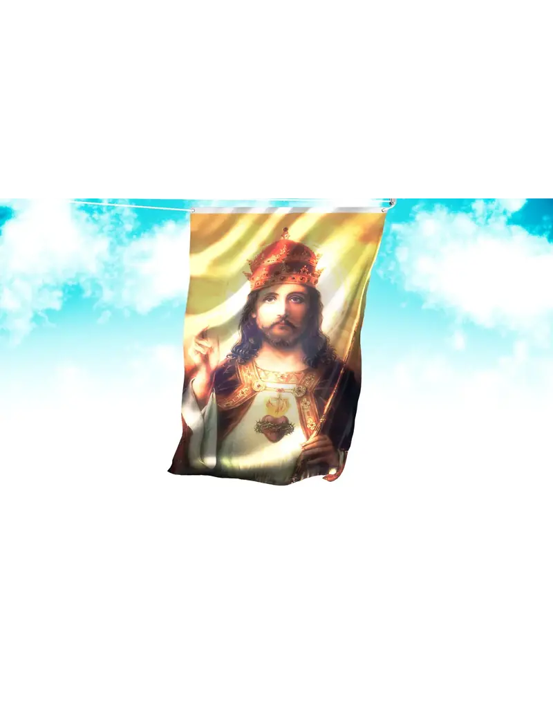 Christ the King Flag - Vertical 3 x 5 ft.