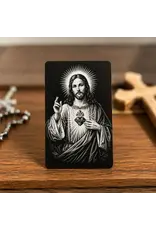 Consecration to the Sacred Heart of Jesus - Metal Prayer Card
