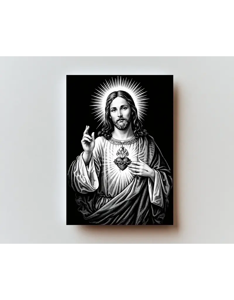 Consecration to the Sacred Heart of Jesus - Metal Prayer Card