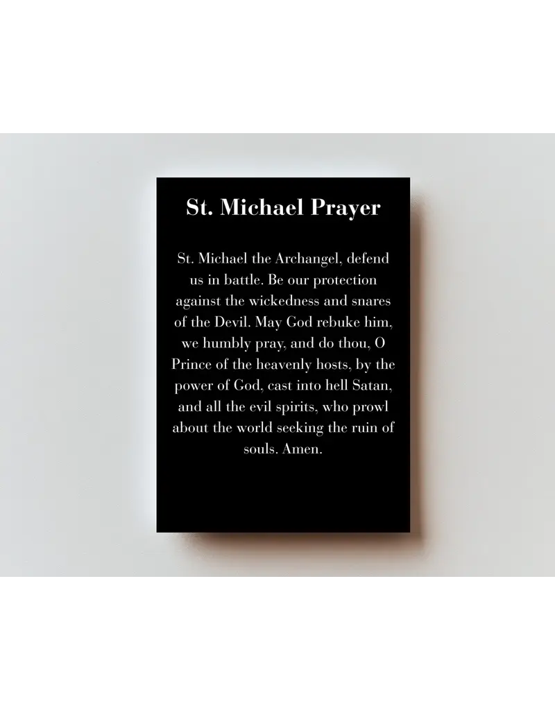St. Michael - Metal Prayer Card