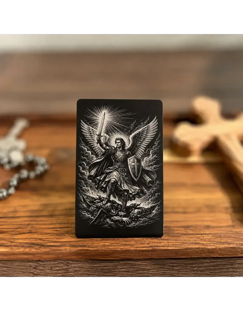 St. Michael - Metal Prayer Card