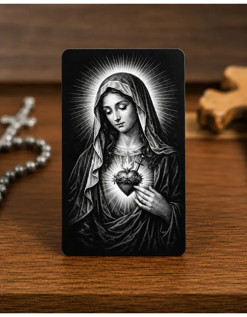 Consecration to Mary - Metal Prayer Card