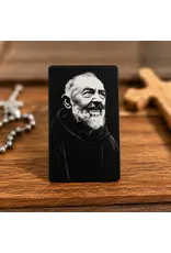 Padre Pio - Metal Prayer Card