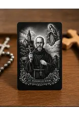 St. Maximilian Kolbe - Metal Prayer Card