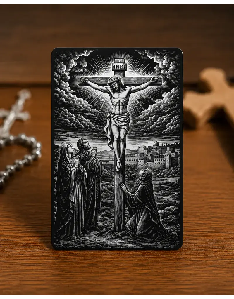 Catholic Prayer for Ancestral Curses - Metal Prayer Card