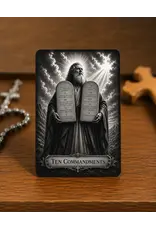 Ten Commandments - Metal Prayer Card