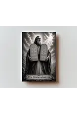 Ten Commandments - Metal Prayer Card