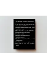 Ten Commandments - Metal Prayer Card