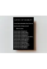 Litany of Humility - Metal Prayer Card