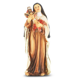WJ Hirten 4" Statue with Prayer Card St. Therese of Lisieux