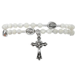 McVan Mother of Pearl Twistable Rosary Bracelet