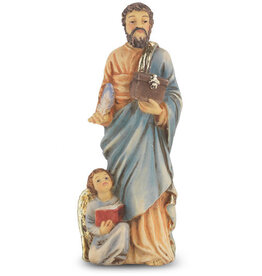 WJ Hirten 4" Statue with Prayer Card St. Matthew