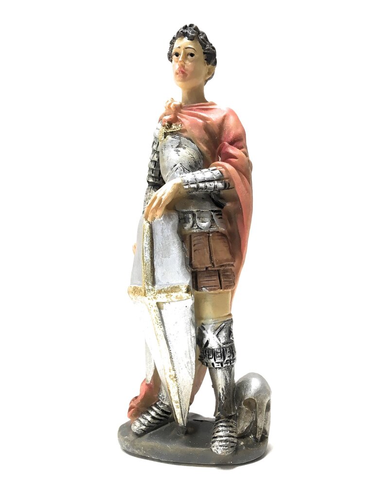 WJ Hirten 4" Statue with Prayer Card St. George