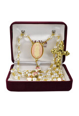 McVan 6mm Pearl Guadalupe Cameo Rosary