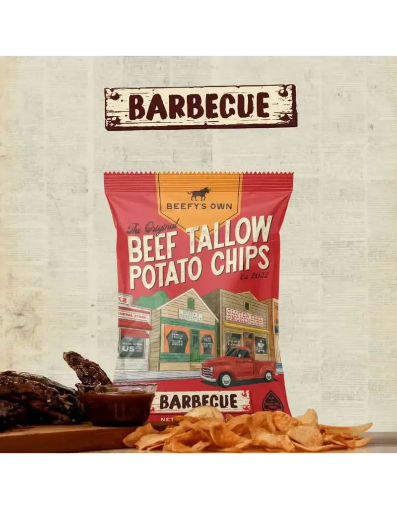 Beef Tallow Potato Chips - BBQ