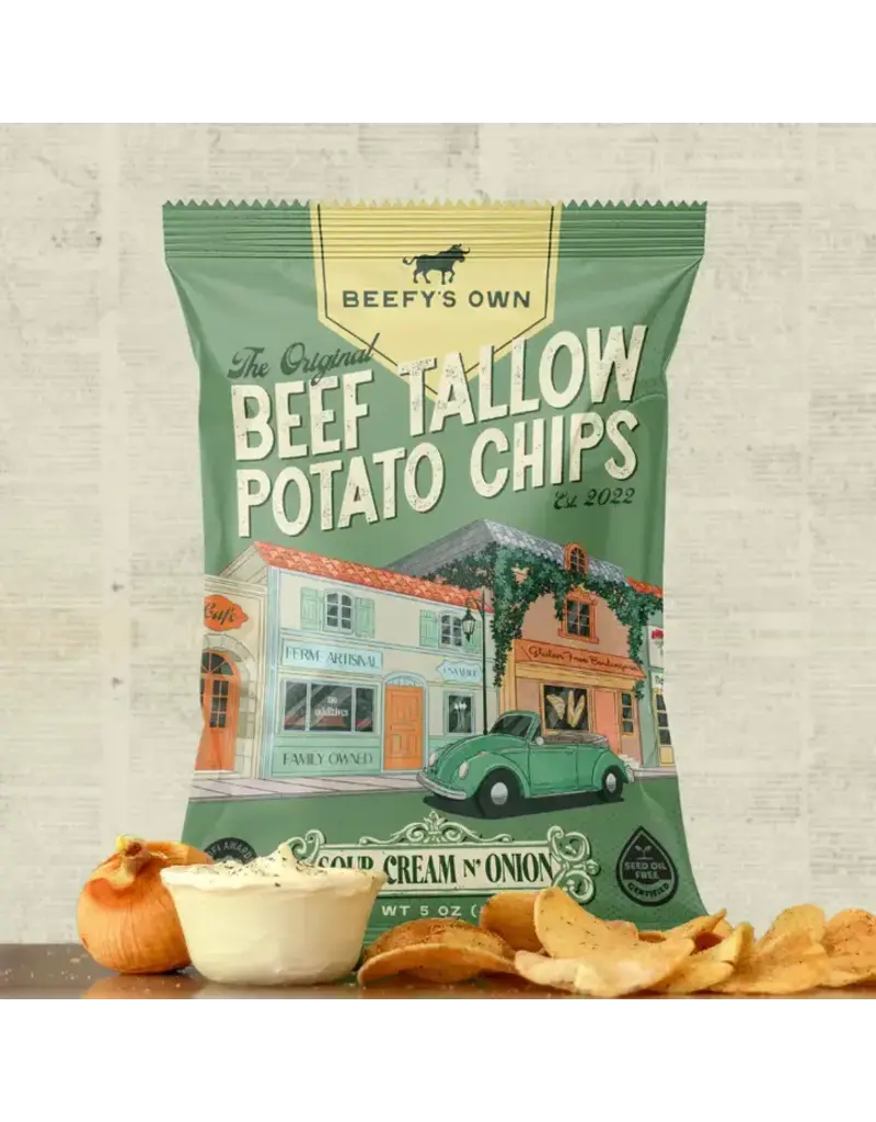 Beef Tallow Potato Chips - Sour Cream N' Onion