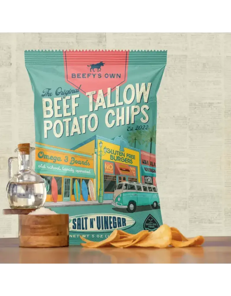 Beef Tallow Potato Chips - Salt N' Vinegar