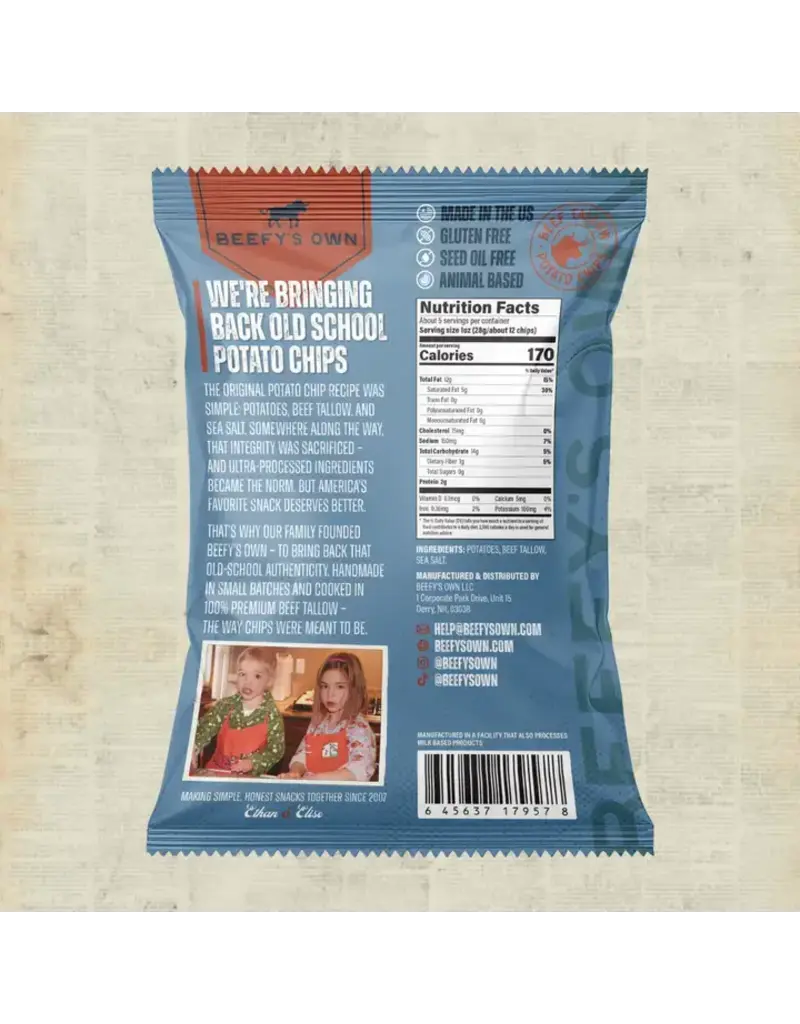 Beef Tallow Potato Chips - Sea Salt