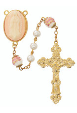 McVan 6mm Pearl Guadalupe Cameo Rosary