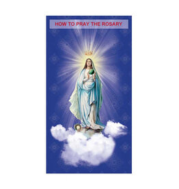 Ambrosiana How to Pray The Rosary Trifold Card