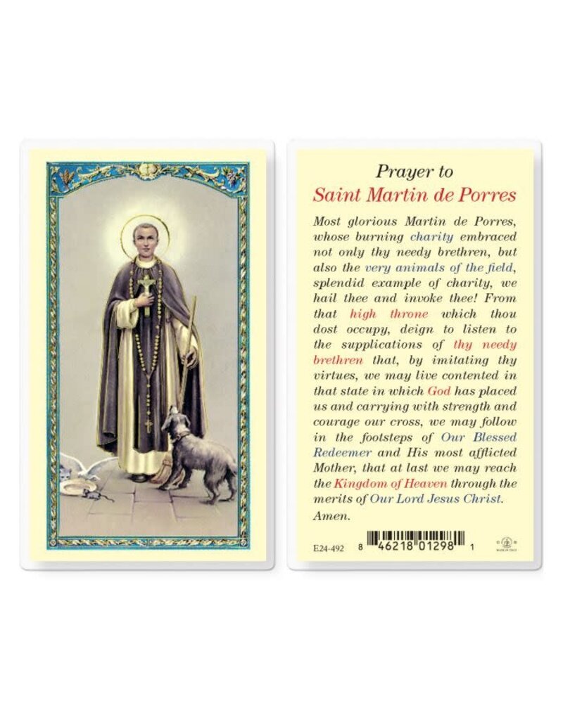 WJ Hirten Laminated Holy Card (S-Z)