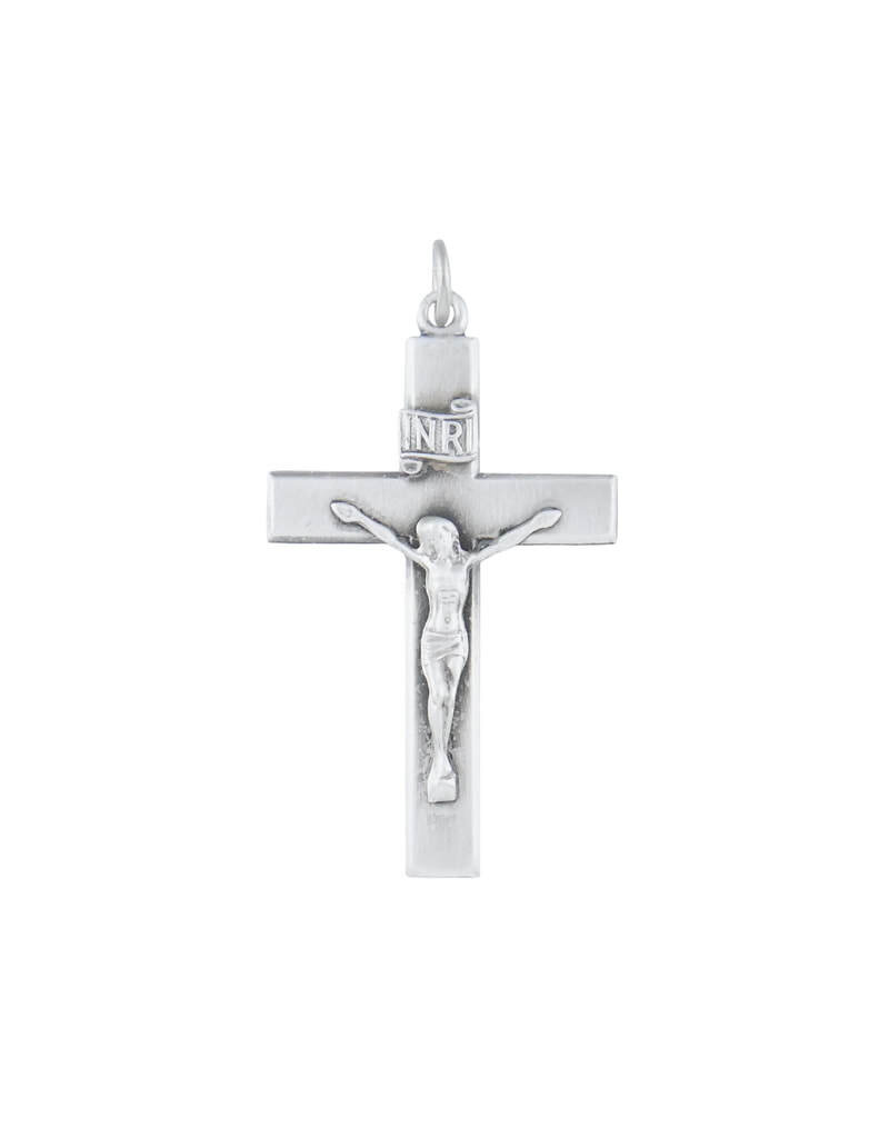 Wallace Brothers Manufacturing Sterling Silver Crucifix
