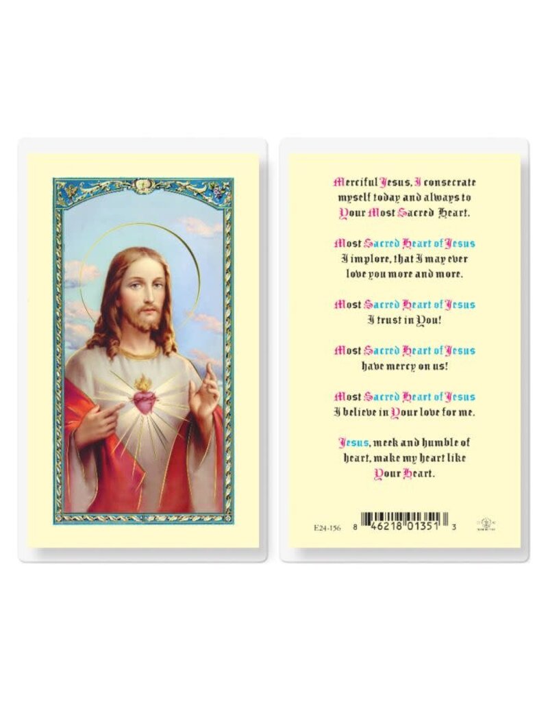 WJ Hirten Laminated Holy Card (S-Z)