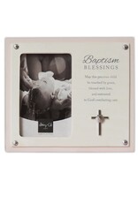 Abbey & CA Gift Frame:  Baptisms Blessings, pink (Holds 4 x 6 Photo)