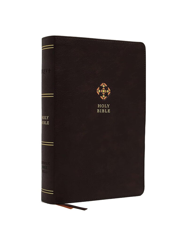 Catholic Bible Press NRSV Catholic Journal Bible (Comfort Print) - Brown Leathersoft