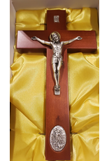 Lumen Mundi 9" Crucifix - Rose Finish with Michael Medal